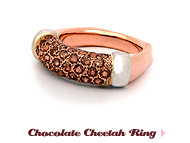 Chocolate Cheetah Ring