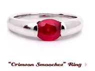 'Crimson Smooches' Ring