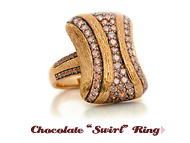 Chocolate "Swirl" Ring