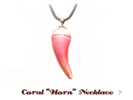 Coral "Horn" Necklace